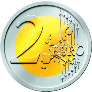 Un om preistoric pe moneda de 2 euro