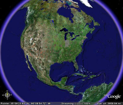Google News pe Google Earth