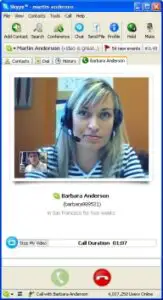 8% din totalul convorbirilor la nivel global au fost, în 2008, efectuate prin Skype