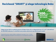 300 de lei reducere la achiziţionarea oricărui LCD Beko prin campania de buy-back