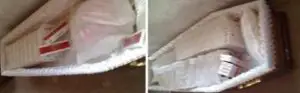 1.740 pachete de ţigări de contrabandă, ascunse în două sicrie