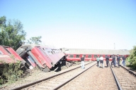 Un tren a deraiat, fiind la un pas de o catastrofă