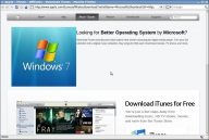 Publicitate Windows 7 pe site-ul oficial Apple!