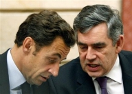 Brown şi Sarkozy vor un pact mondial pentru bănci