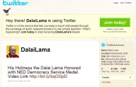 Dalai Lama şi-a făcut cont pe Twitter
