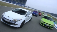 Care e mai rapid: Megane RS, Focus RS sau Scirocco R?