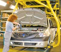 Producţia Dacia Logan se majorează în 2007