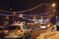 Sorin Oprescu a aprins luminile de sărbători în Bucureşti