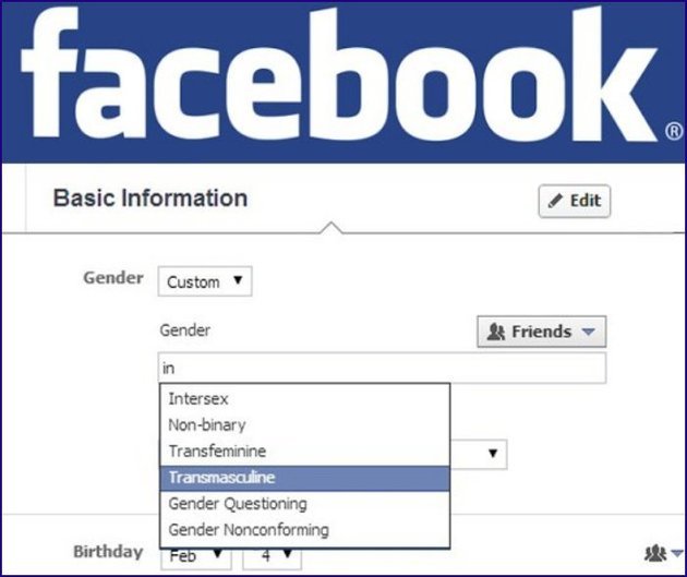 Facebook introduce peste 70 de noi opţiuni privind genul