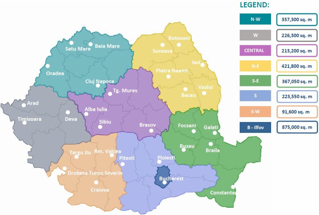 Harta mallurilor din România