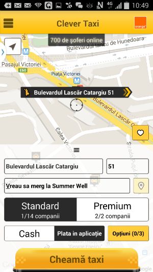 Participanții la Summer Well primesc 2 euro reducere la călătoria cu taxiul plătită prin intermediul aplicației Clever Taxi
