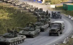 Un al treilea convoi umanitar rus a ajuns în estul Ucrainei