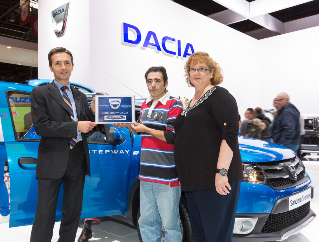 Dacia a vândut 3.000.000 de automobile în zece ani