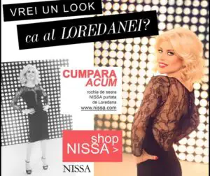 Loredana, retro glam într-o creaţie NISSA