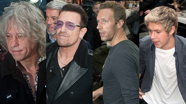 Bono, Chris Martin și Robert Plant se implică în campania împotriva Ebola