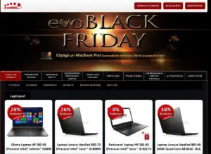 Black Friday: evoMAG a vândut 50% din stoc