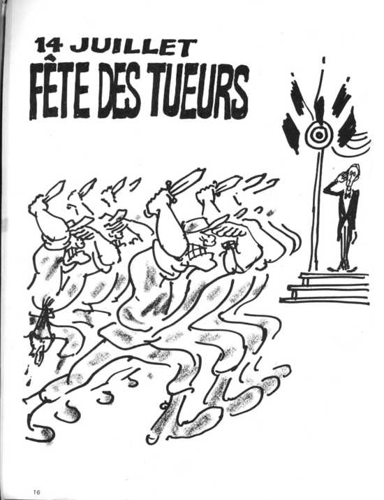 „14 Iulie, sărbătoarea criminalilor”. Caricaturi Charlie Hebdo pe care nu ţi le arată nimeni