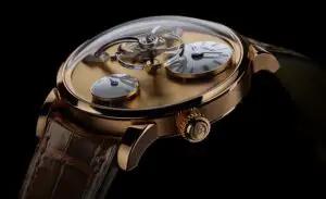 MB&F Legacy Machine 101 aduce în prim plan balansierul şi cadranul “îngheţat”
