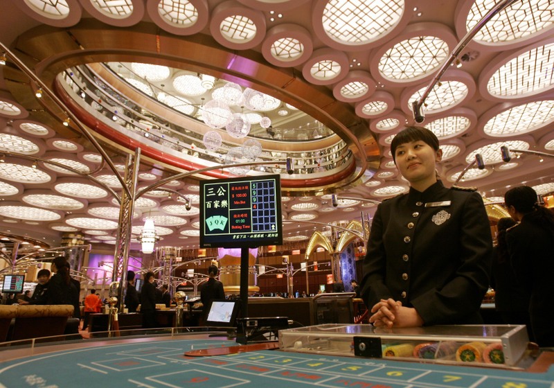 Veniturile cazinourilor din Macao, în cădere liberă