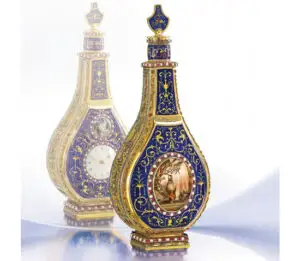 Un clasic recipient de parfum Jaquet Droz Singing Bird Scent Flask a fost vândut cu 2,53 milioane de dolari