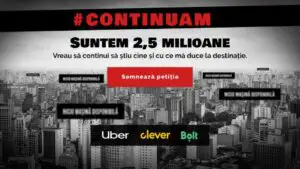 Mutare de ultim moment în scandalul companiilor de ride sharing! Se face petiție