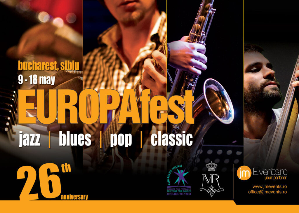 EUROPAfest 26 debutează pe 9 mai 10 zile de jazz, blues, pop și clasic
