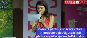 Capital Play. Top manageri 2019. Premiul special proiecte platforma #AlwaysYesToEducation