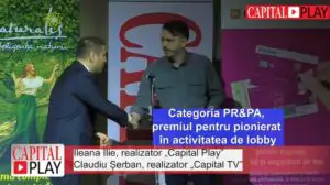 Gala Premiilor de Excelență în Management 2019. Premiul pentru pionierat în activitatea de lobby