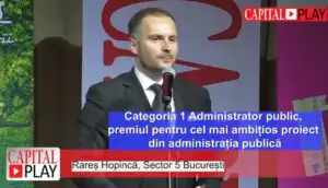 Capital Play. Gala Premiilor de Excelență în Management 2019. Premiul pentru cel mai ambițios proiect din administrație publică