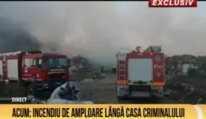 Ultimă oră! Incendiu puternic la Caracal, chiar în apropierea casei lui Gheorghe Dincă