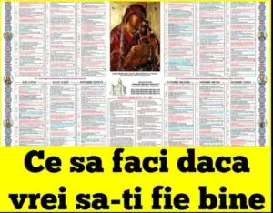 Sărbătoare deosebit de importantă pentru români! Ce nu ai voie să faci astăzi