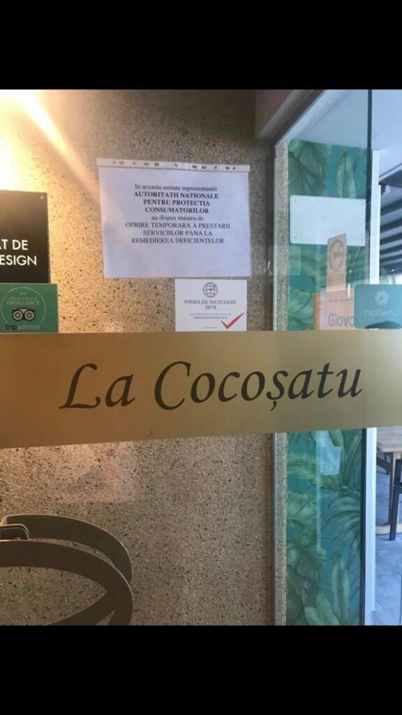 BREAKING NEWS: Restaurantul „La Cocoșatu” a fost închis