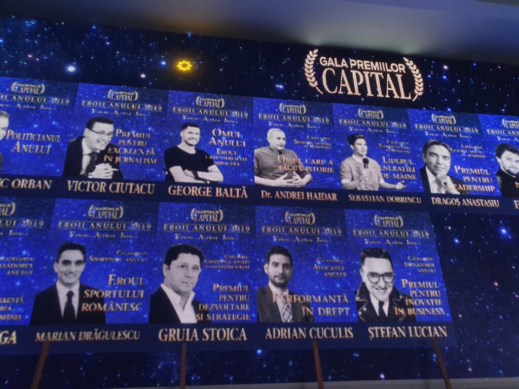 Gala premiilor Capital. Cine sunt oamenii care au inspirat România în 2019