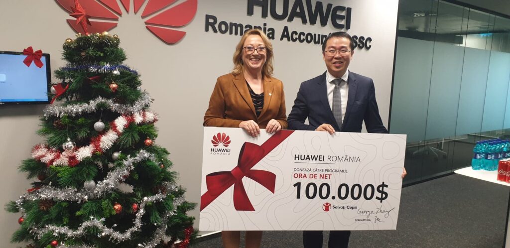 Huawei sprijină mediul educațional și donează 100.000 dolari către Salvați Copiii România