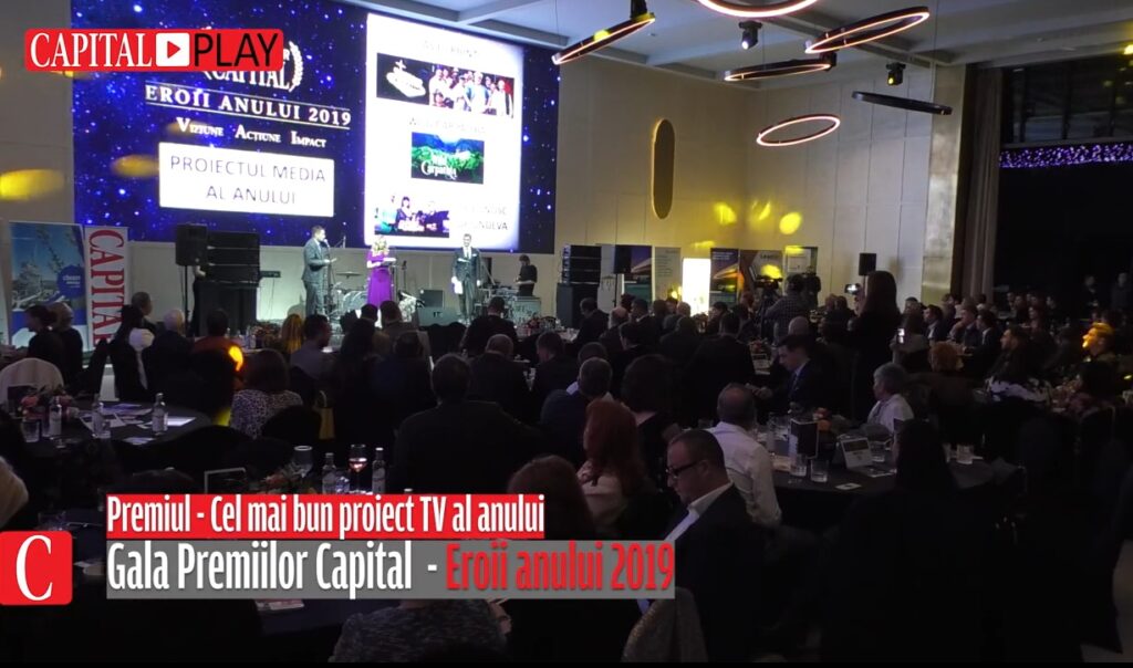 Capital Play. Gala „Eroii anului 2019”. Premiul pentru cel mai bun proiect TV.