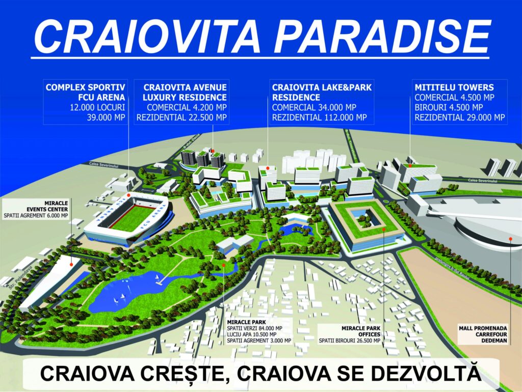 Craioviţa Paradise Craiova, dezvoltare urbanistică fără precedent (P)