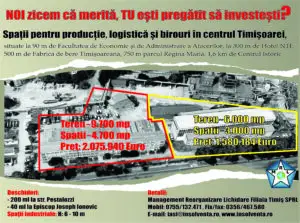 NOI zicem că merită, TU ești pregătit să investești? Spații pentru producție, logistică și birouri în centrul Timișoarei (P)