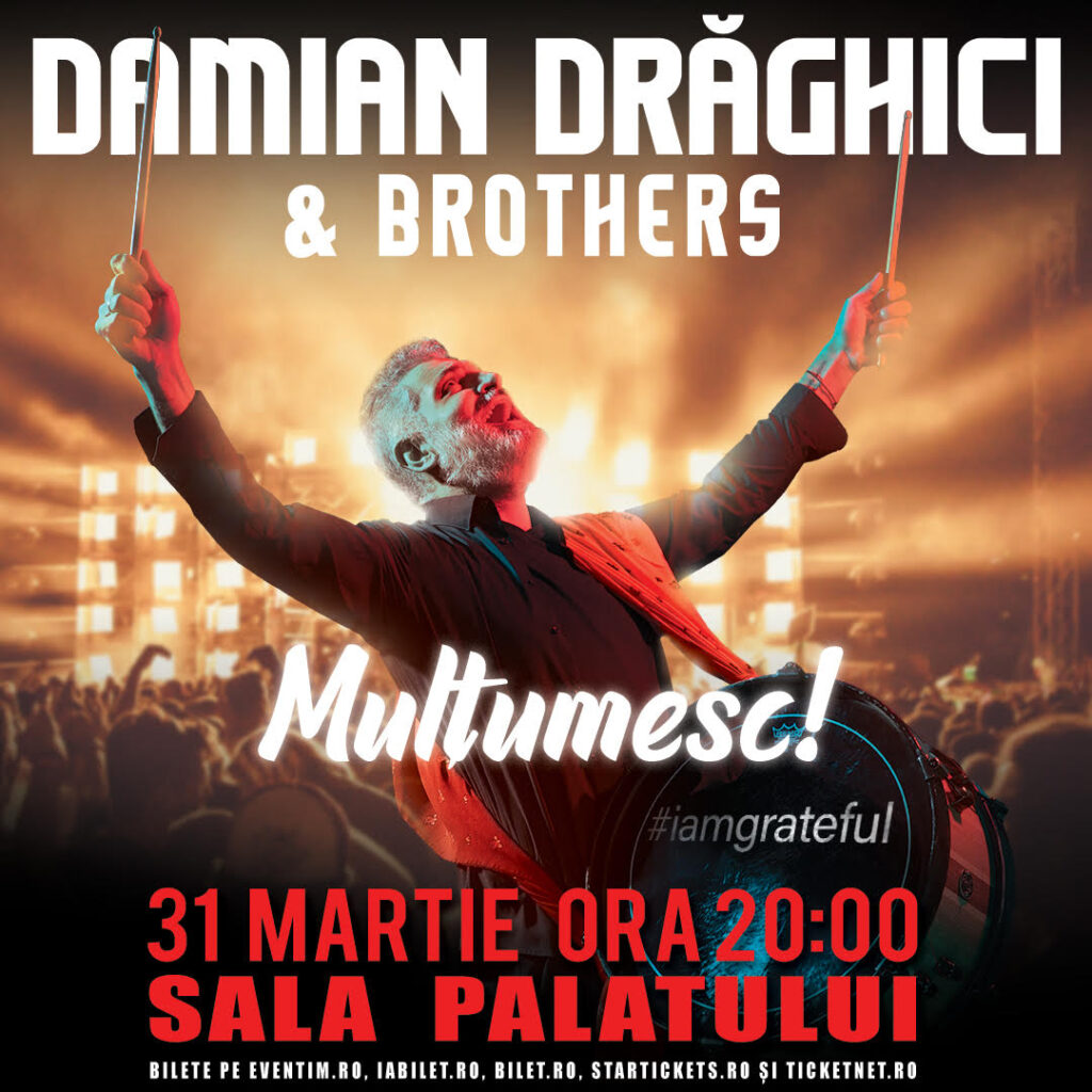 Damian Drăghici and Brothers – concert aniversar: „MULȚUMESC #iamgrateful”