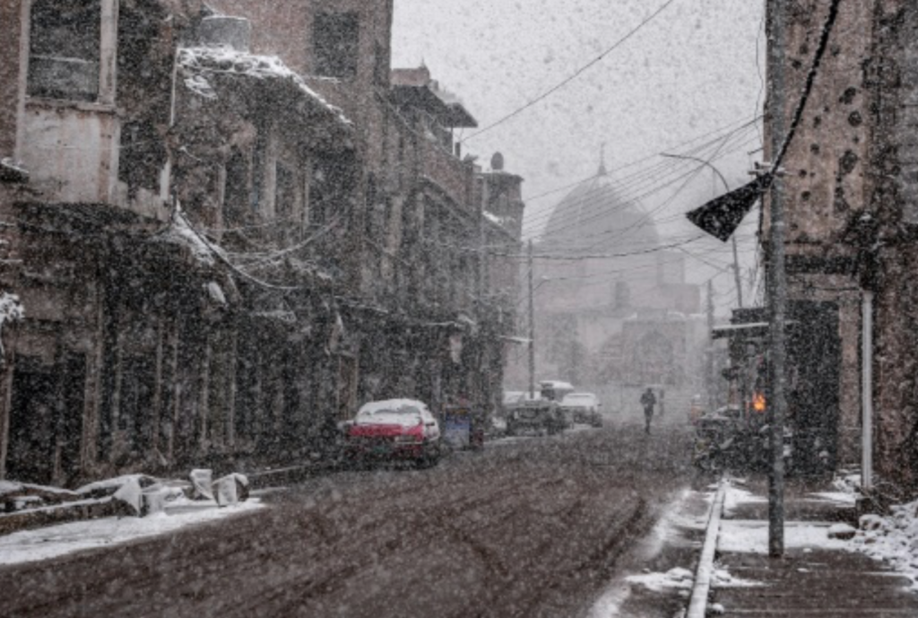 Bagdadul este cuprins de zăpezi! Se întâmplă pentru a doua oară în ultimii 100 de ani