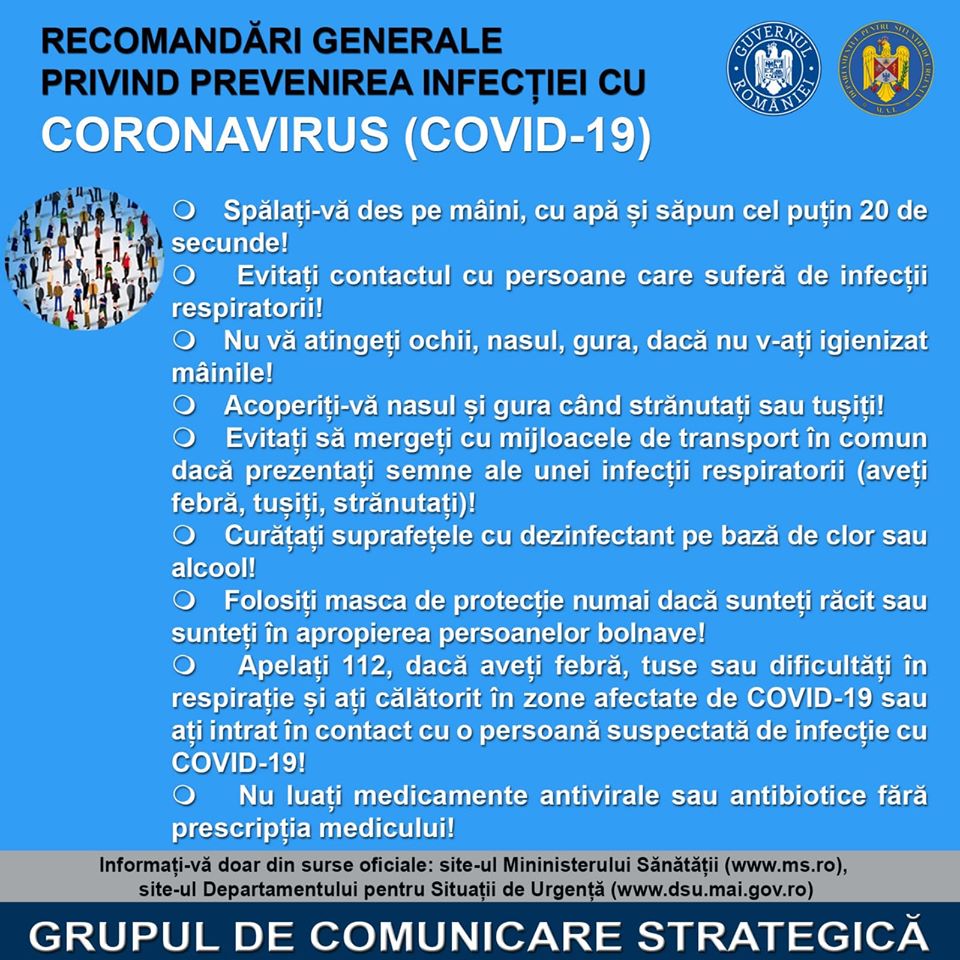 Toţi românii trebuie să ştie asta despre coronavirus! Instrucţiuni oficiale! Ce trebuie să facem