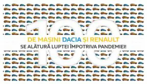 O întreagă flotă auto a fost pusă la dispoziția spitalelor din România! Renault susține lupta cu pandemia