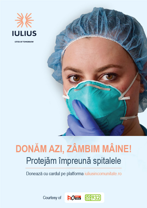 Iulius a donat 100.000 de euro pentru spitale. Compania din Iaşi a lansat o platformă care permite donarea directă