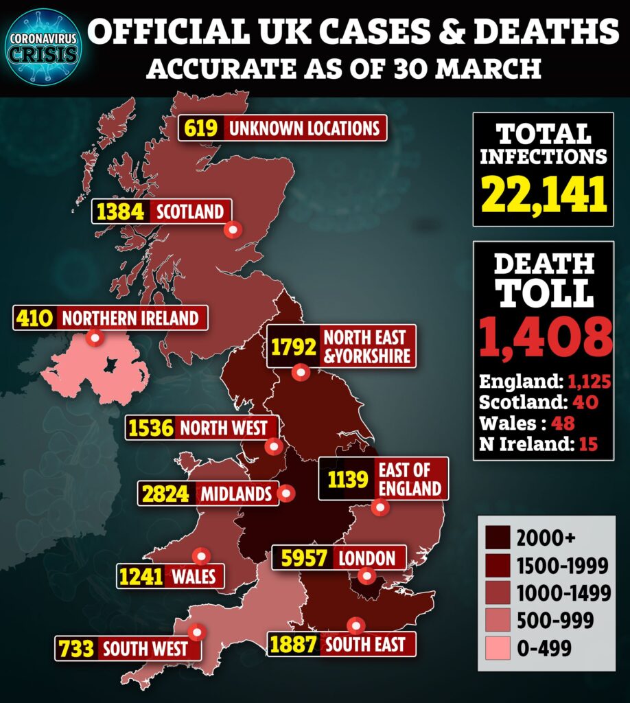 Explodează numărul de morți în Marea Britanie. Britanicii pe urmele Italiei și Spaniei