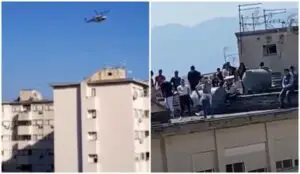 Video! Familii din Italia au fentat carantina în ziua de Paște! Grătare și petreceri pe acoperișul blocului