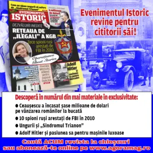 PREMIERĂ. Evenimentul Istoric revine în ediţia print cu subiecte în exclusivitate. Totul despre afacerea „Peregrinii”