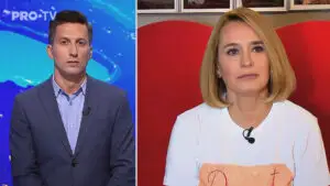 Andreea Esca, umilită de Mihai Găinușă! Știrista, făcută cu ou și cu oțet de cârcotaș