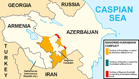 Nagorno-Karabah: în Caucaz, un război care ascunde alte confruntări