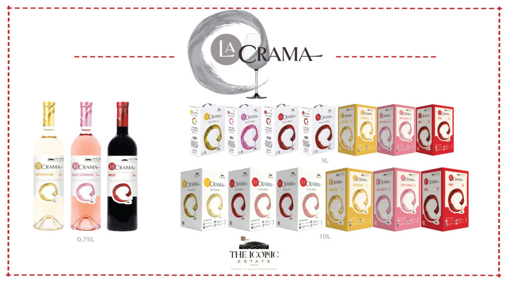 Gama de vinuri La Crama, produsă de THE ICONIC ESTATE: o nouă identitate vizuală şi o amplă extensie a gamei (P)