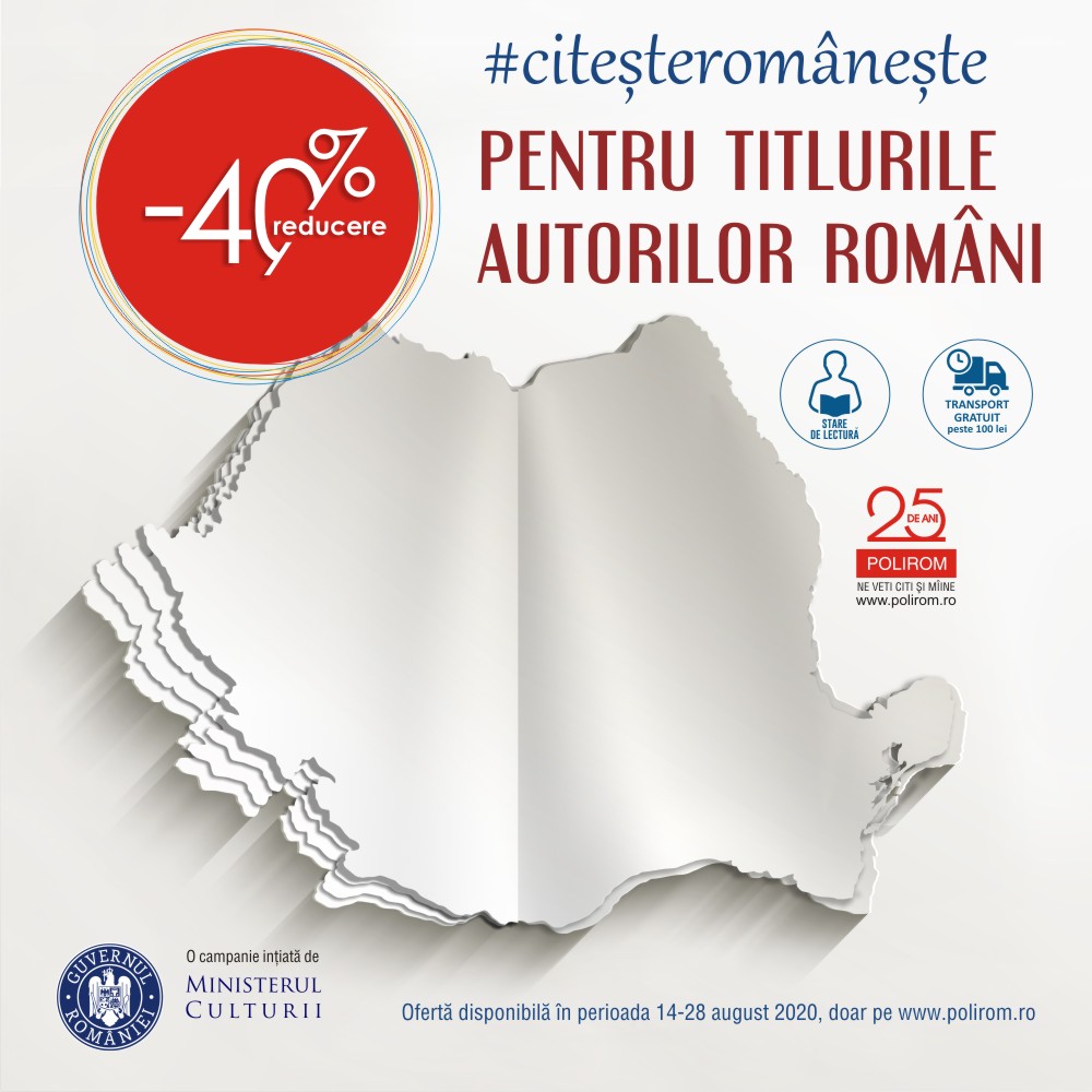 #citeșteromânește cu Polirom: 500 de titluri semnate de autori români, la reducere