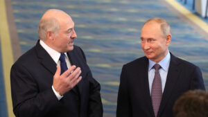 Vladimir Putin și Alexsandr Lukașenko